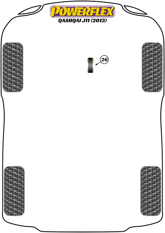 Nissan (PFF60-8027) Lower Torque Mount