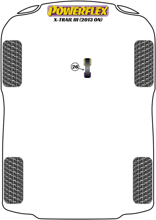 Nissan (PFF60-8026P) Lower Torque Mount - Fast Road/Track