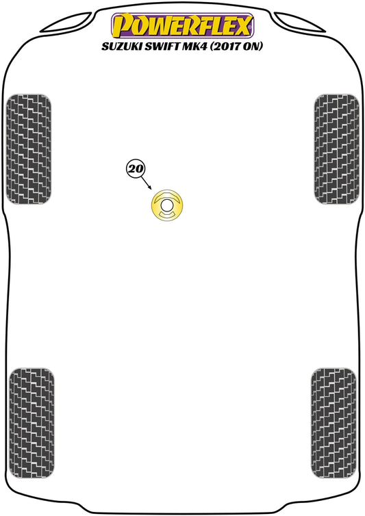 Suzuki (PFF73-523) Lower Engine Mount Insert