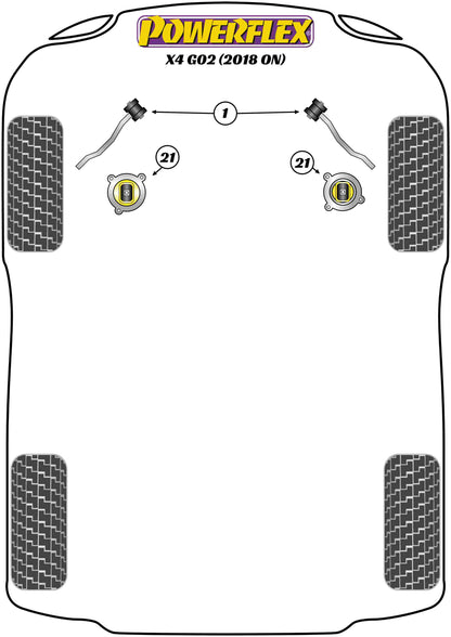 BMW (PFF5-2601) Front Radius Arm Bush