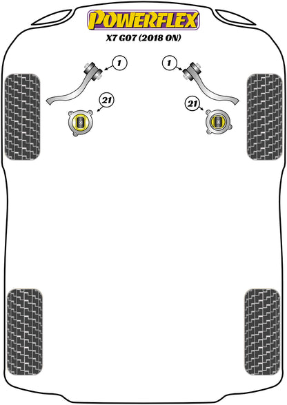 BMW (PFF5-2801) Front Radius Arm Bush
