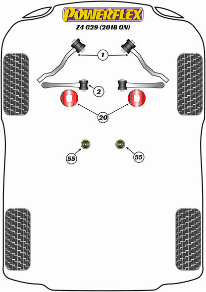 BMW (PFF5-5402) Front Lower Control Arm Inner Bush