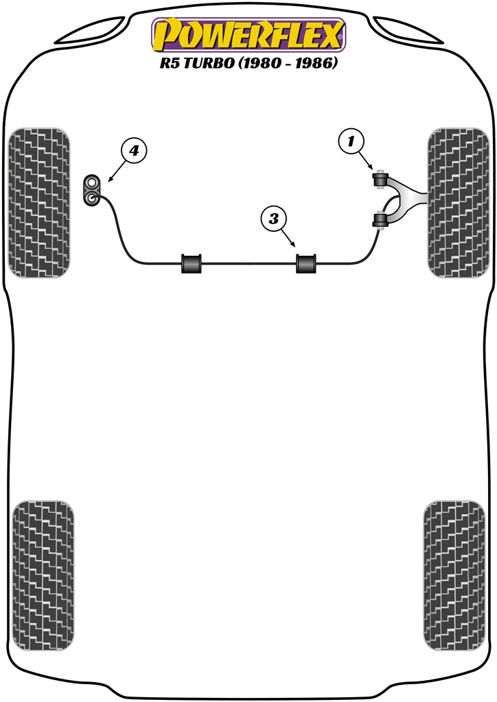 Renault (PFF60-1503-16) Front Anti-Roll Bar Mounting Bush 16mm