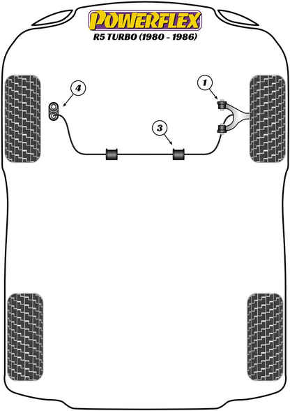 Renault (PFF60-1503-21) Front Anti-Roll Bar Mounting Bush 21mm