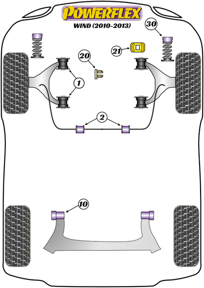 Renault (PFF60-202-22) Front Anti Roll Bar Inner Bush 22mm
