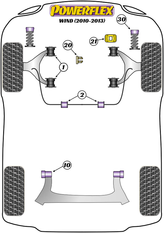 Renault (PFF60-221) Front Upper Right Engine Mount Insert