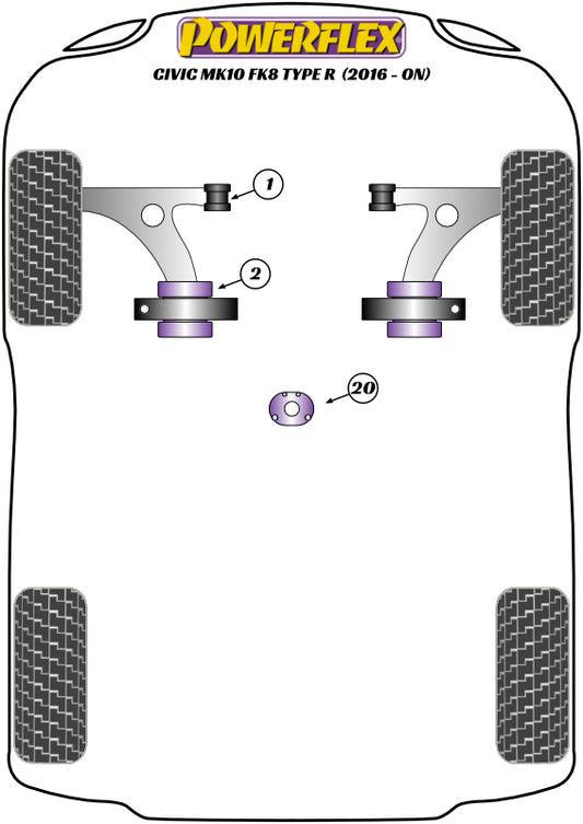 Honda (PFF25-1120) Lower Torque Mount Insert