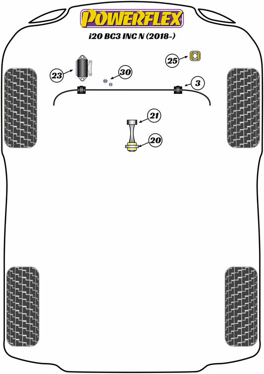 Hyundai (PFF26-122-12P) Lower Torque Mount - Fast Road/Track