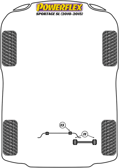 Kia (PFR26-311) Rear Lower Control Arm Bush