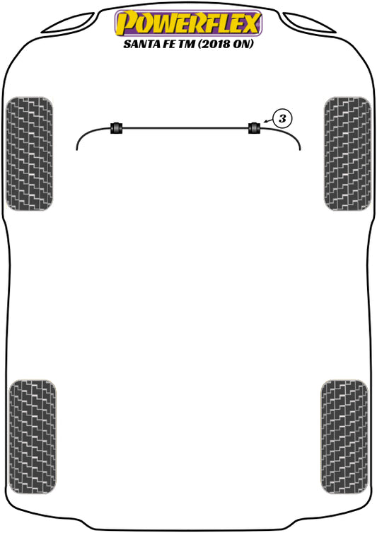 Hyundai (PFF26-103-22.5) Front Anti Roll Bar Bush 22.5mm