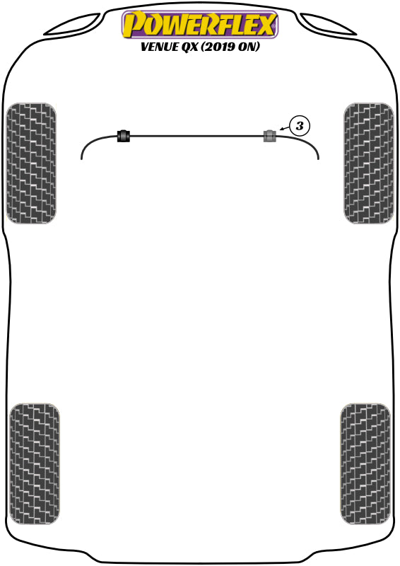 Hyundai (PFF26-103-23.2) Front Anti Roll Bar Bush 23.2mm