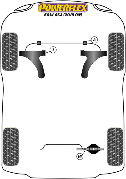 Kia (PFF26-101G) Front Wishbone Front Bush Camber Adjustable