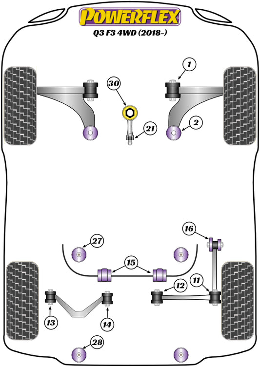 Audi (PFF85-802) Front Wishbone Rear Bush