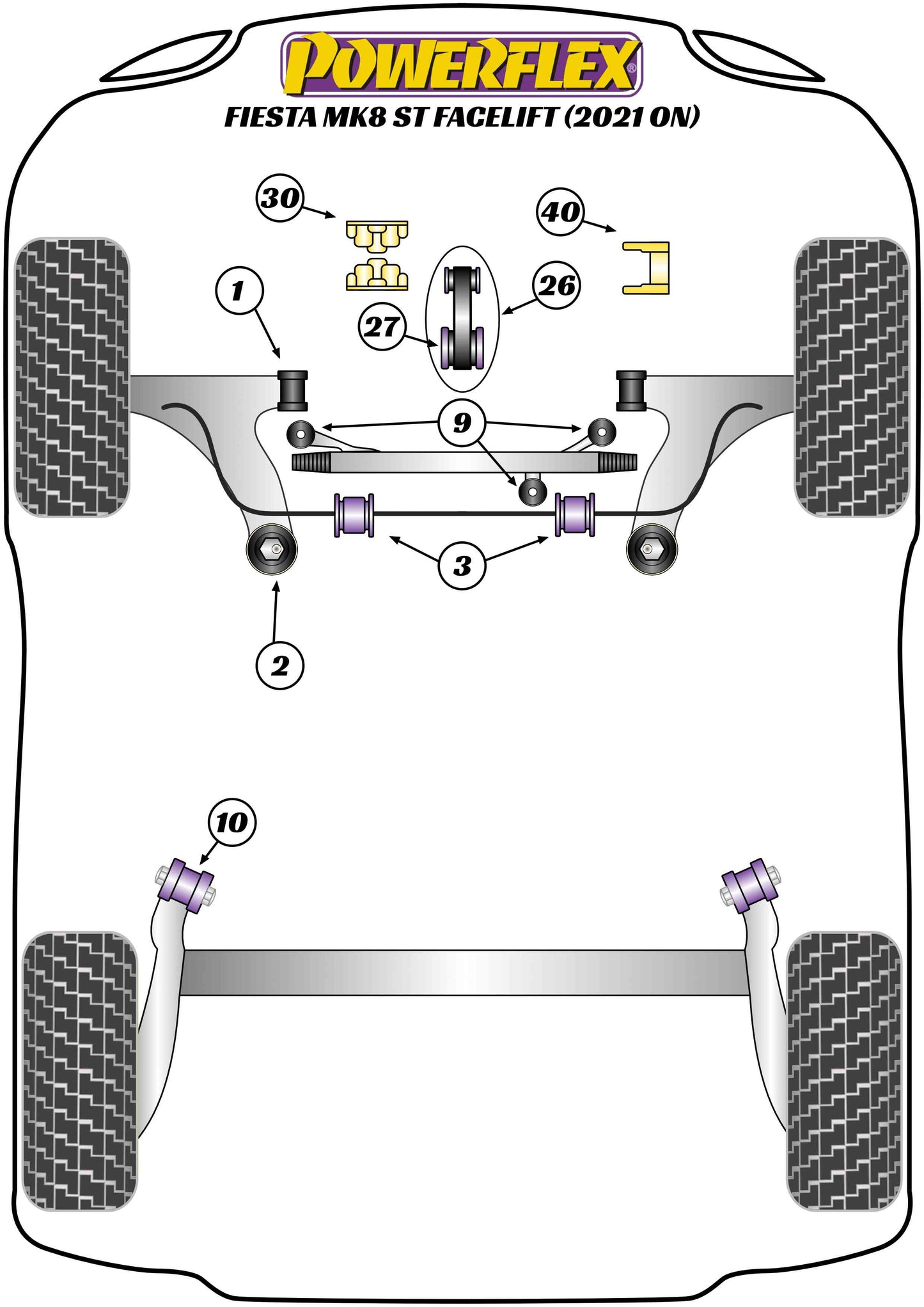 Ford (EXH005) Exhaust Mount - Rear Box