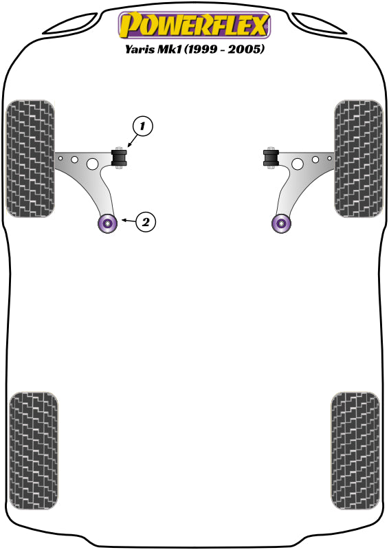 Toyota (PFF12-701) Front Wishbone Front Bush