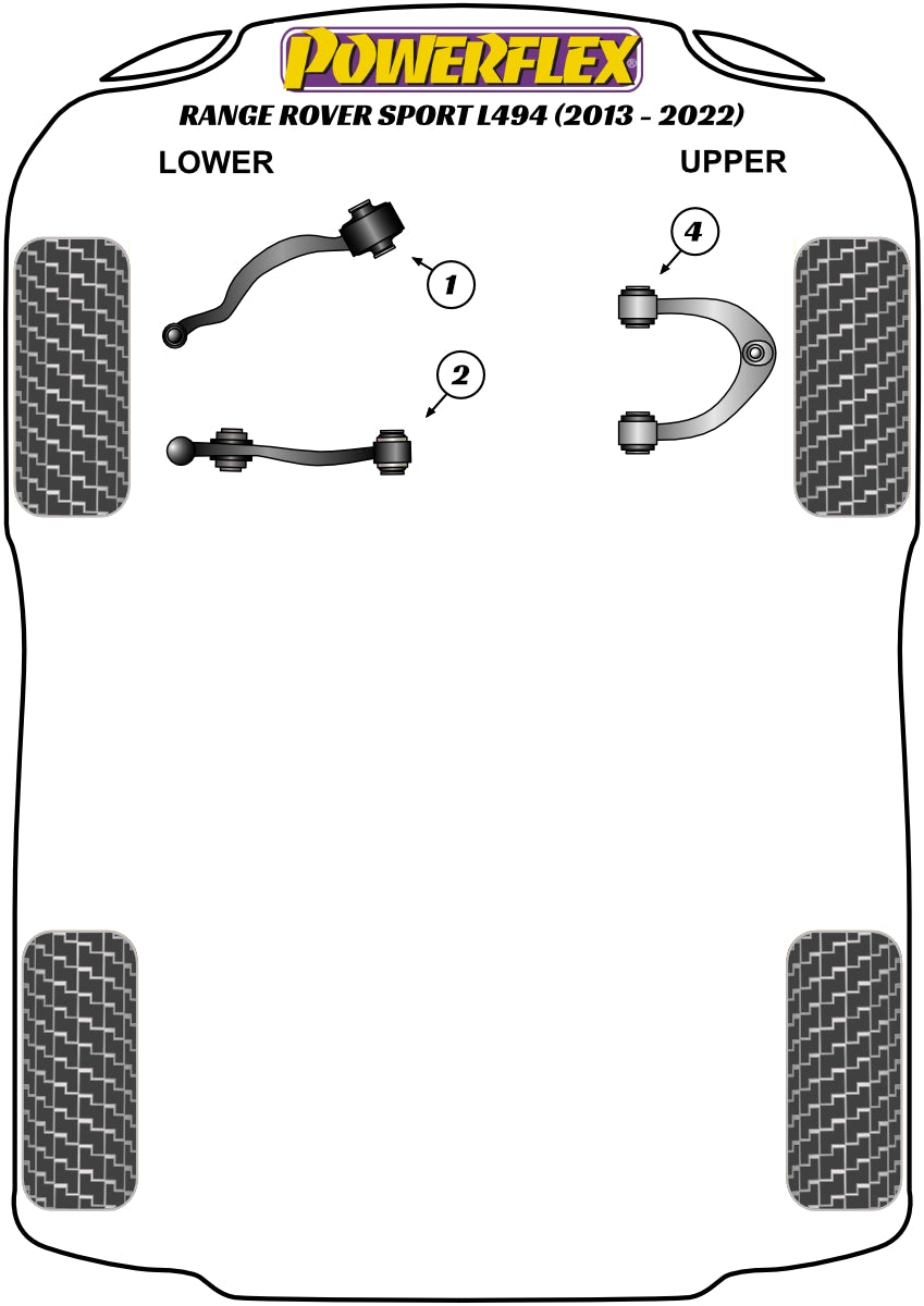 Land Rover (PFF32-904) Front Upper Wishbone Bush
