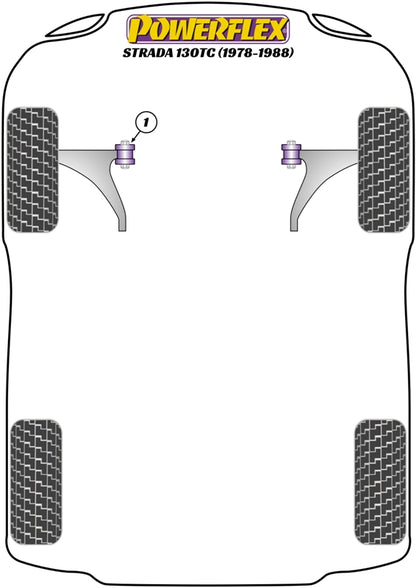 Fiat (PFF16-401) Front Wishbone Inner Bush