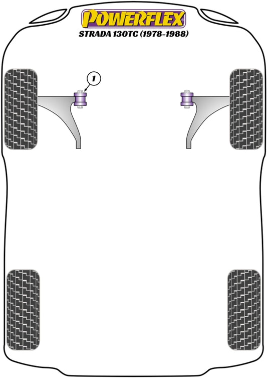 Fiat (PFF16-401) Front Wishbone Inner Bush