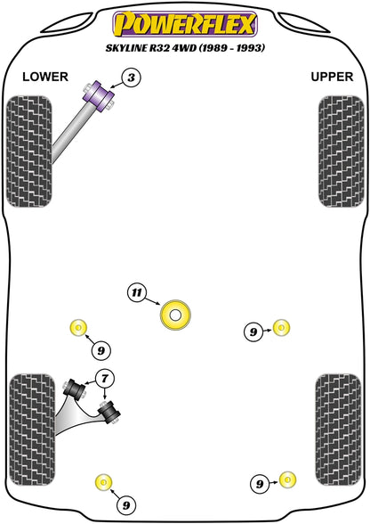 Nissan (PFR46-203) Rear Lower Control Arm Bush
