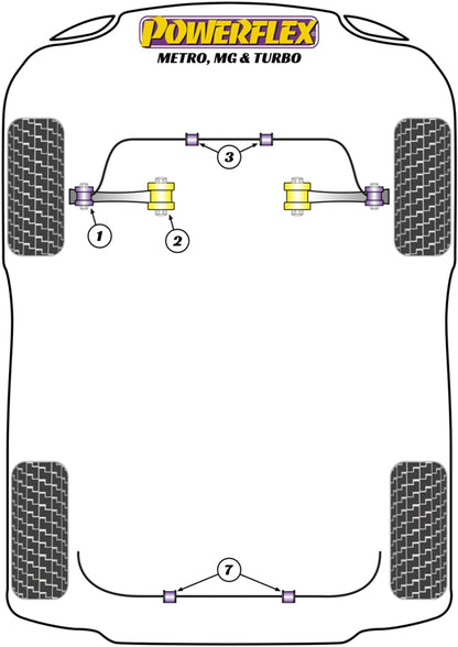 MG (PFF63-203) Front Track Control Arm Inner Bush
