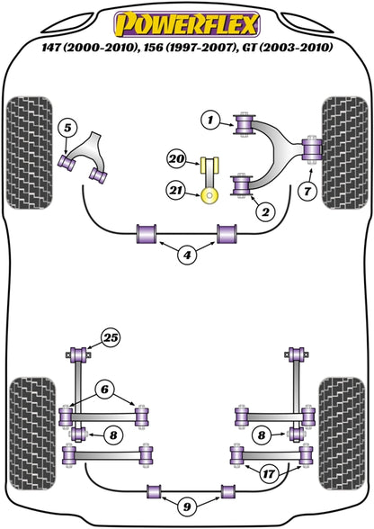 Alfa Romeo (PFF1-813) Engine Stabiliser Mounting Bush