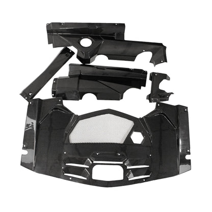 Fabspeed Carbon Fiber 5 Piece Engine Bay Set - Lamborghini Aventador (FS-CF-FER-AVEBS)