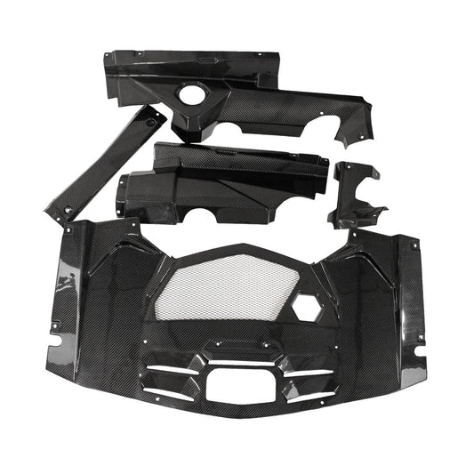 Fabspeed Carbon Fiber 5 Piece Engine Bay Set - Lamborghini Aventador (FS-CF-FER-AVEBS)