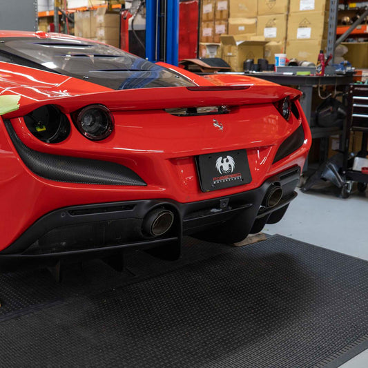 Fabspeed Ferrari F8 Tributo Carbon Fiber Exhaust Tips 2020 Onwards (FS.FER.F8.CFT)
