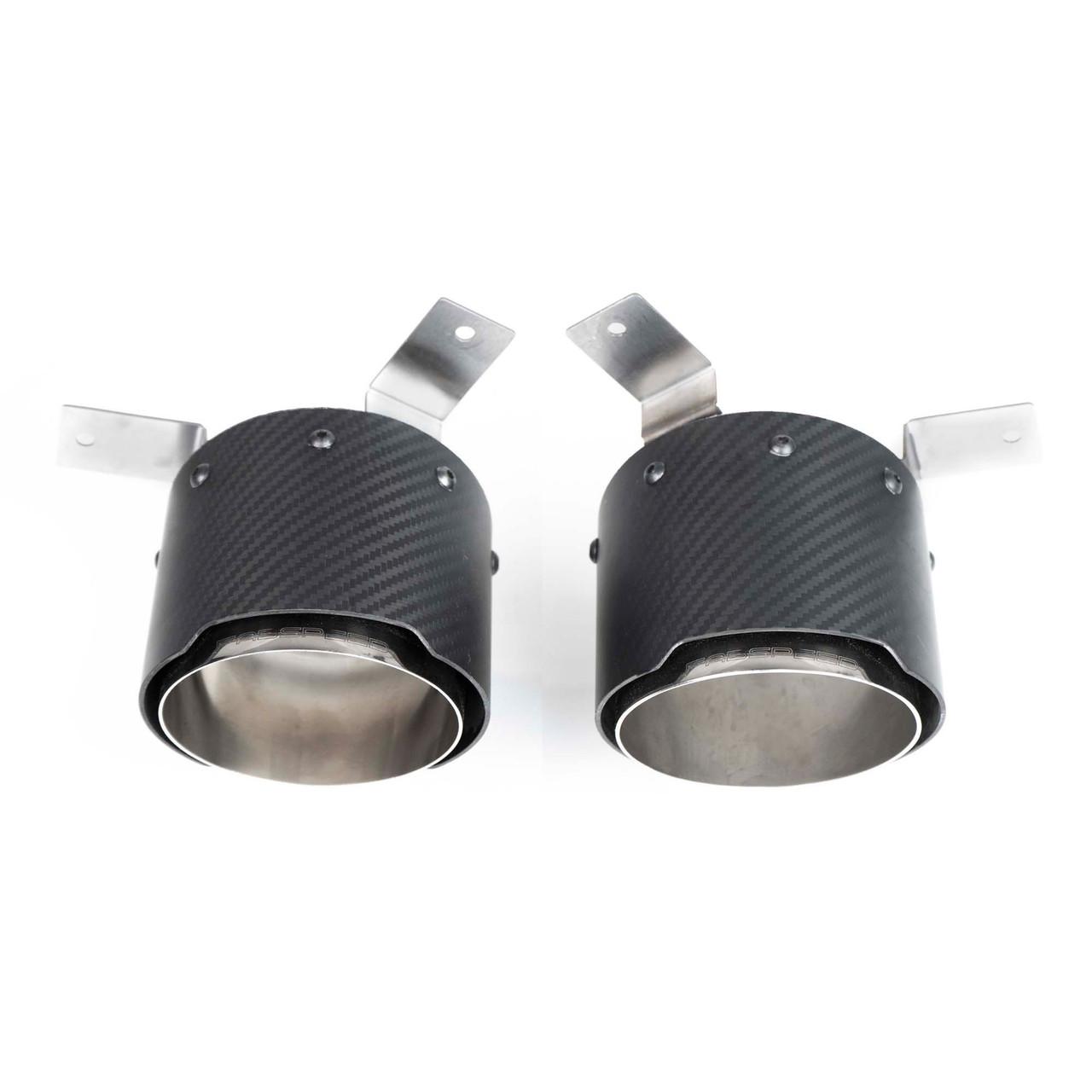 Fabspeed Ferrari F8 Tributo Carbon Fiber Exhaust Tips 2020 Onwards (FS.FER.F8.CFT)
