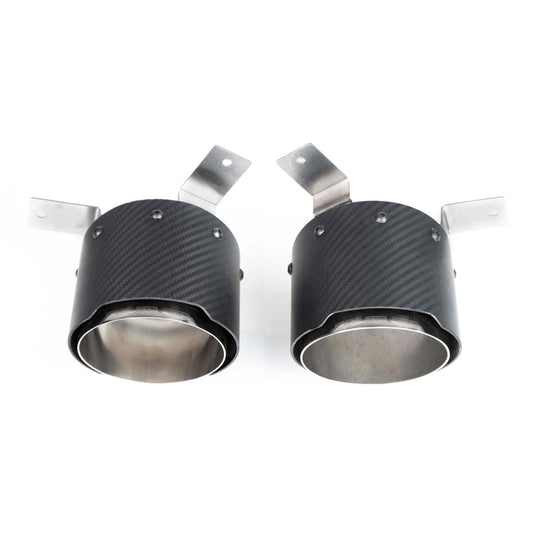 Fabspeed Ferrari F8 Tributo Carbon Fiber Exhaust Tips 2020 Onwards (FS.FER.F8.CFT)