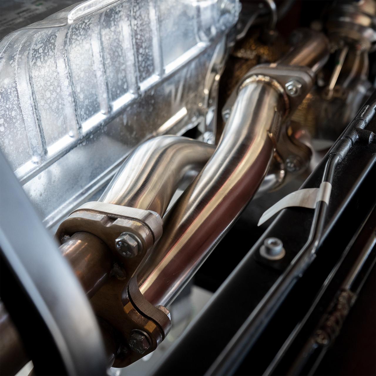 Fabspeed Ferrari F8 Tributo Rear Center Muffler Bypass X Pipe 2020 Onwards (FS.FER.F8.MB)