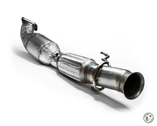 09D 76MM Fast Flow Downpipe with 200 Cell High Flow ECE Cat [Focus RS Mk3] (FEN062AA)