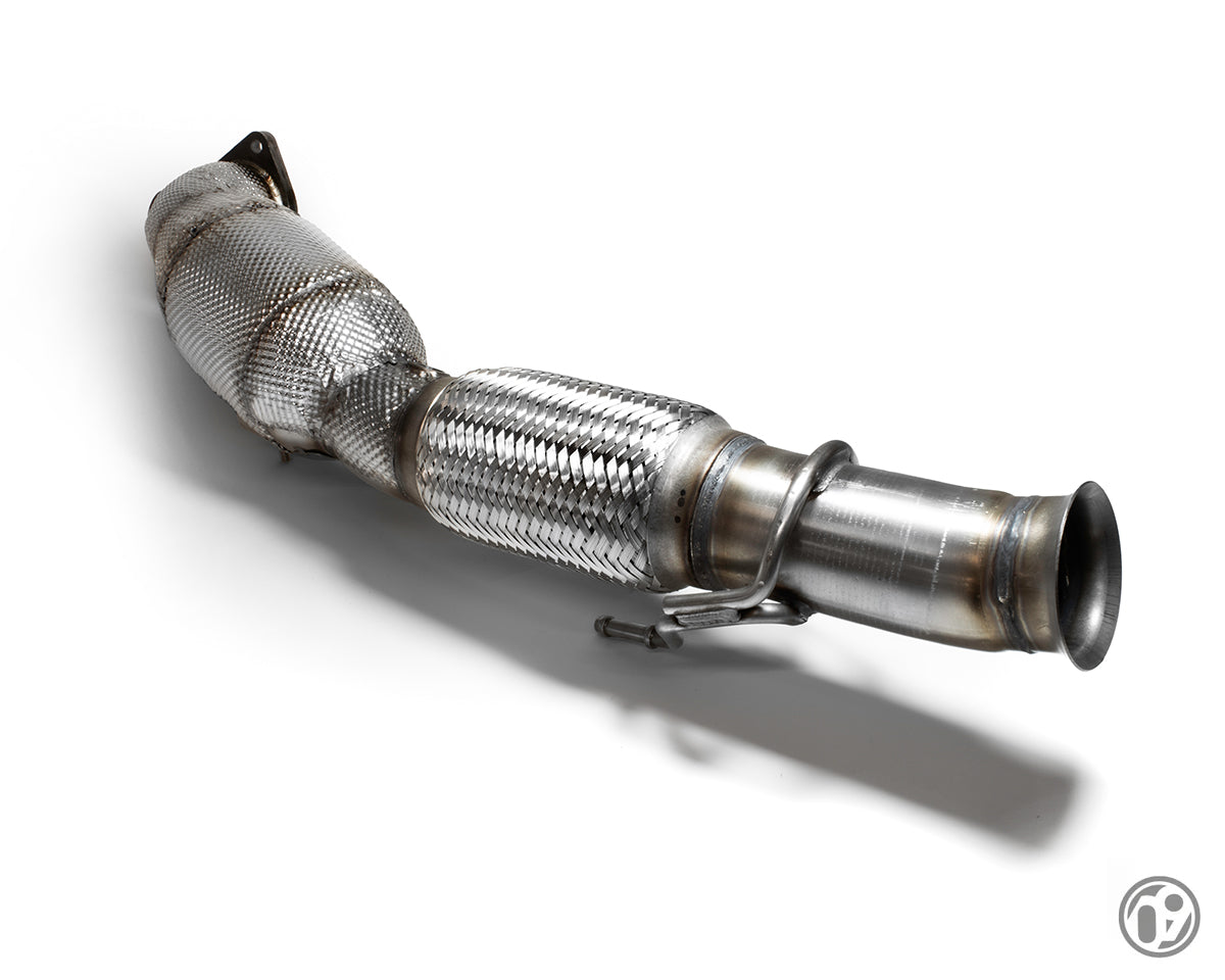 09D 76MM Fast Flow Downpipe with 200 Cell High Flow ECE Cat [Focus RS Mk3] (FEN062AA)