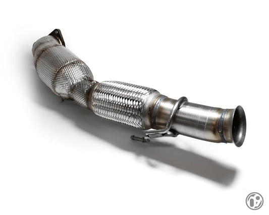 09D 76MM Fast Flow Downpipe with 200 Cell High Flow ECE Cat [Focus RS Mk3] (FEN062AA)