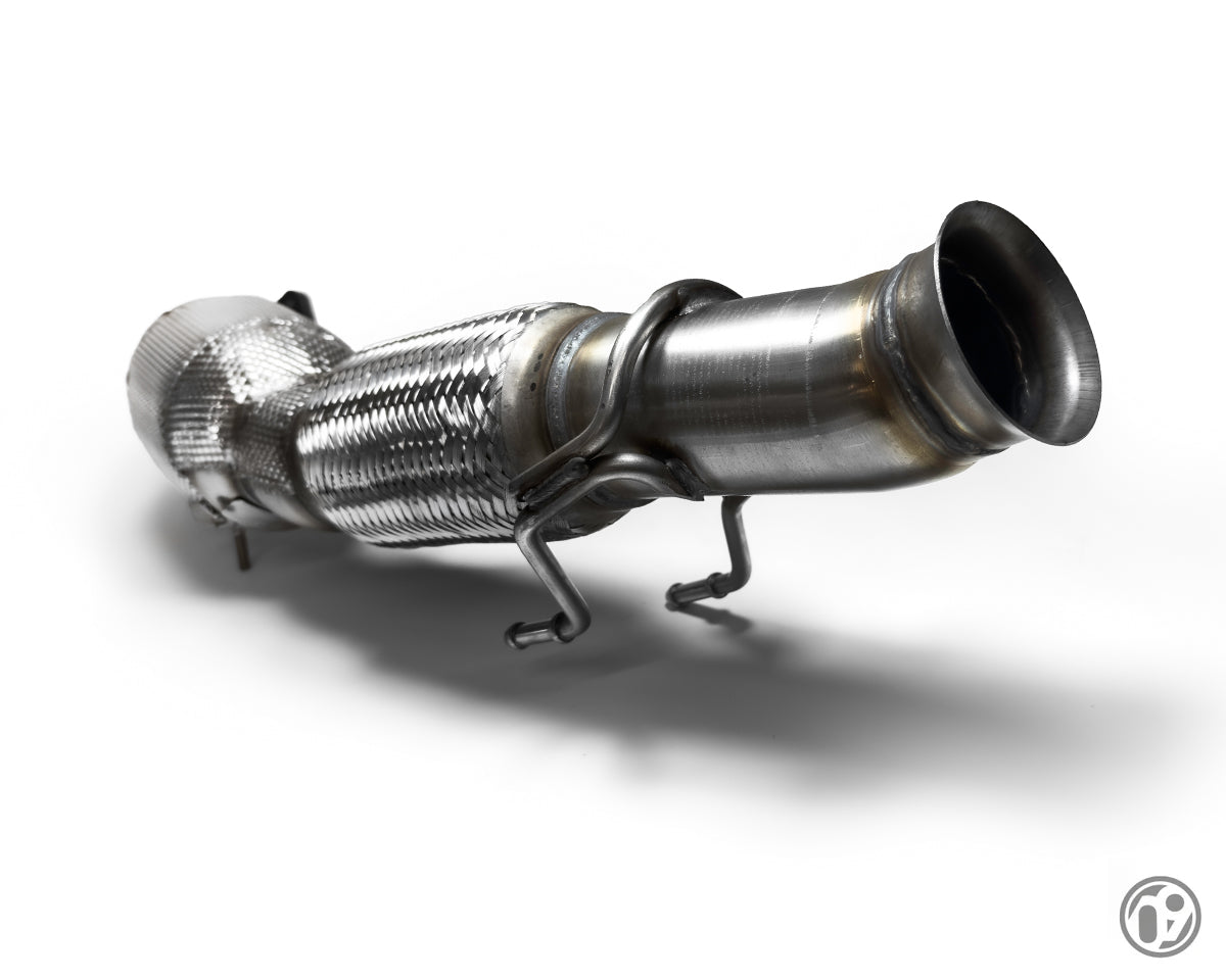 09D 76MM Fast Flow Downpipe with 200 Cell High Flow ECE Cat [Focus RS Mk3] (FEN062AA)