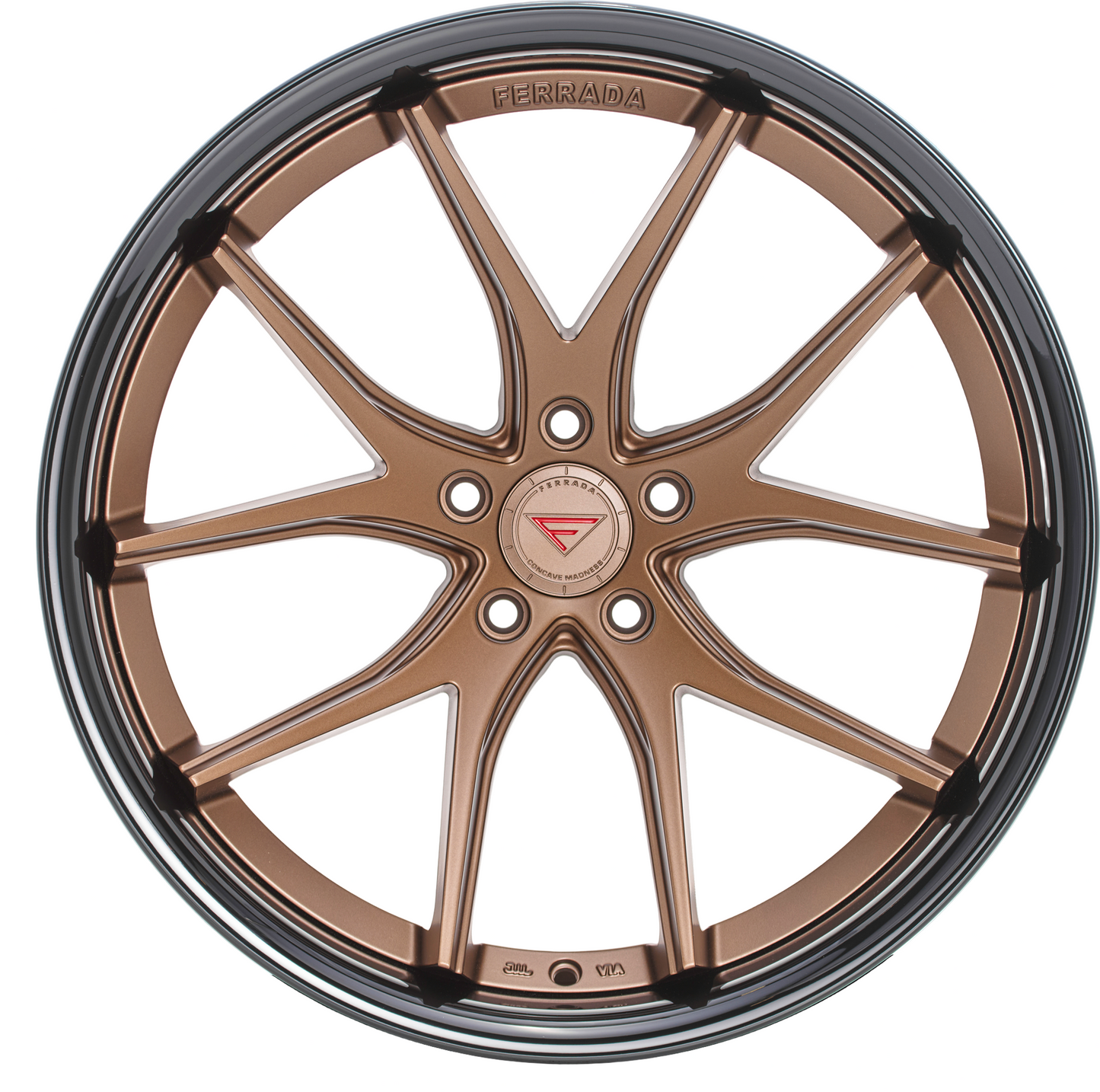 Ferrada Wheels FR2  Matte Bronze With Gloss Black Lip