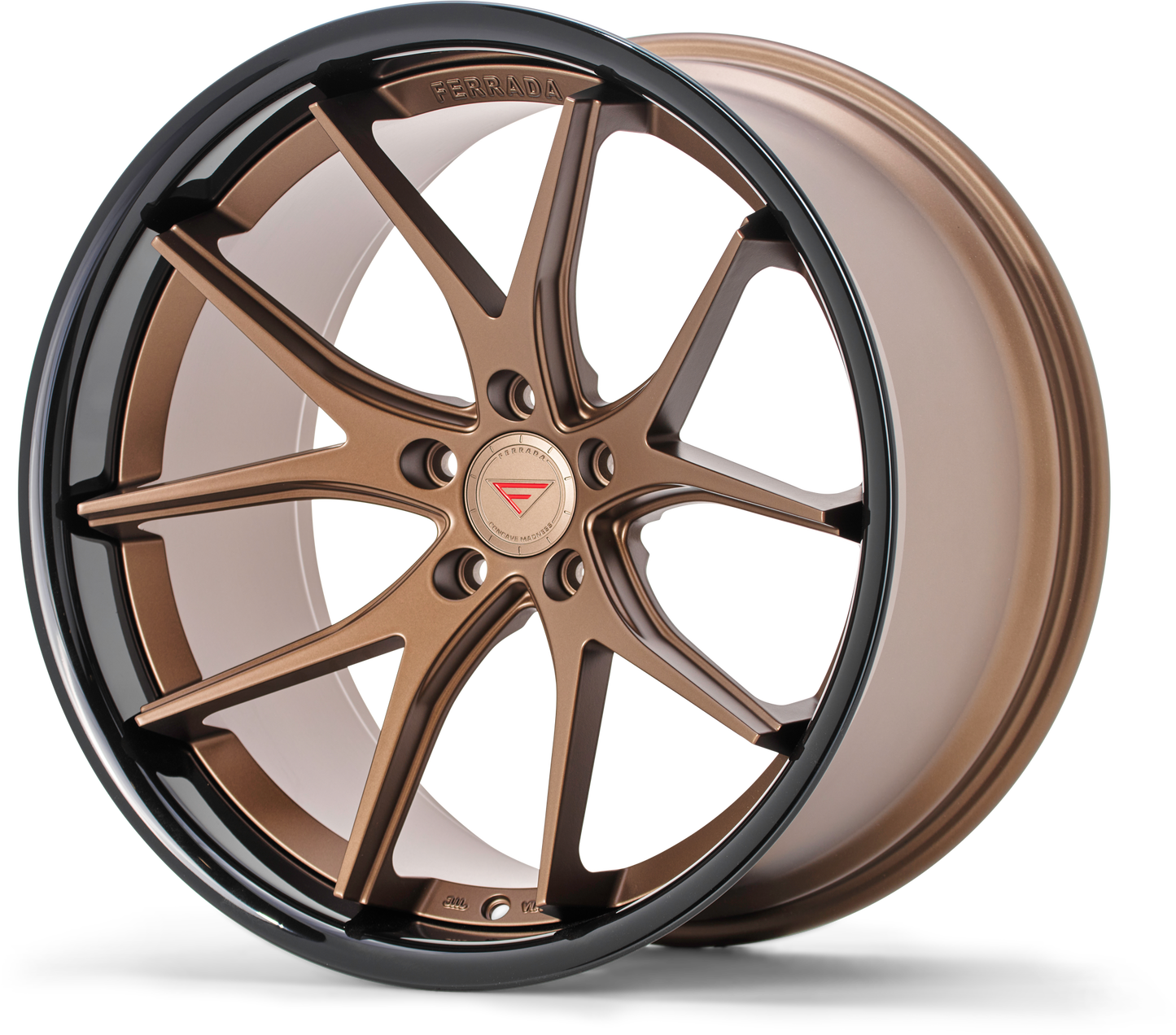 Ferrada Wheels FR2  Matte Bronze With Gloss Black Lip