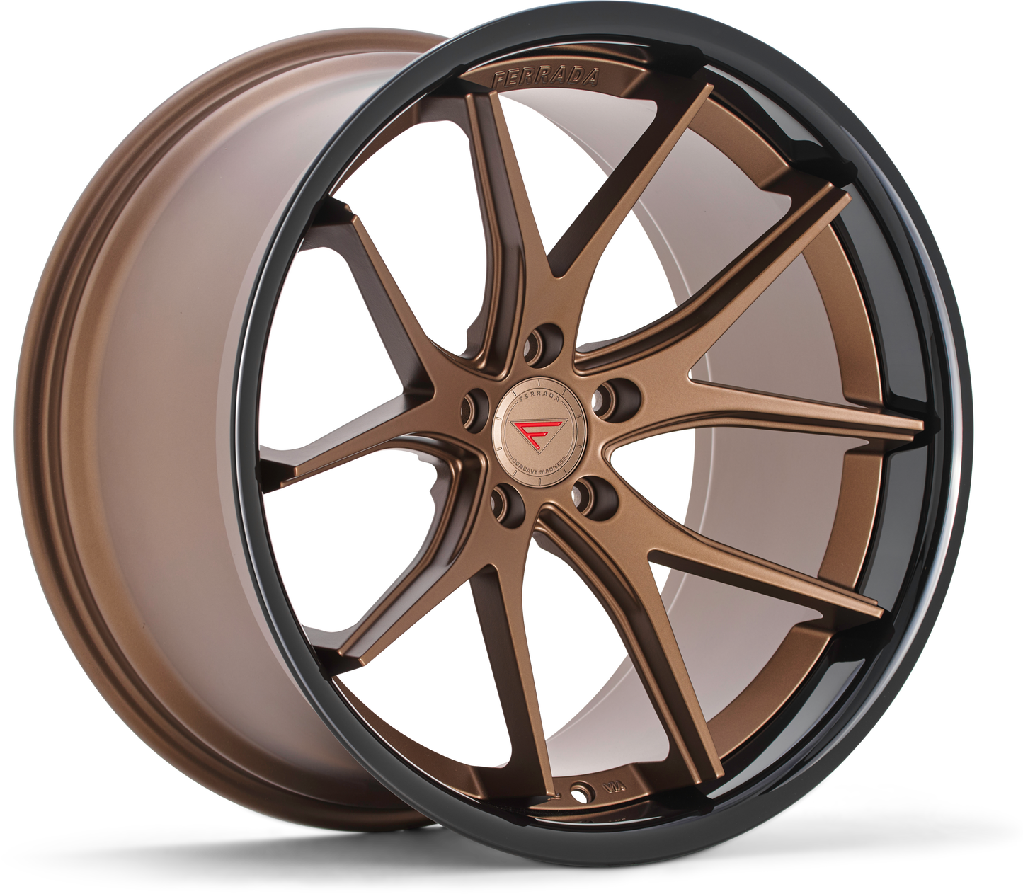Ferrada Wheels FR2  Matte Bronze With Gloss Black Lip