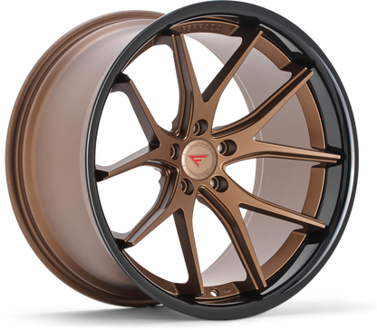 Ferrada Wheels FR2  Matte Bronze With Gloss Black Lip