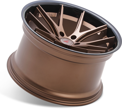 Ferrada Wheels FR2  Matte Bronze With Gloss Black Lip