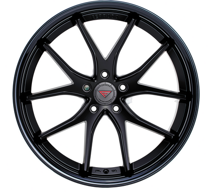 Ferrada Wheels FR2  Matte Black With Gloss Black Lip