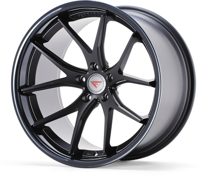 Ferrada Wheels FR2  Matte Black With Gloss Black Lip