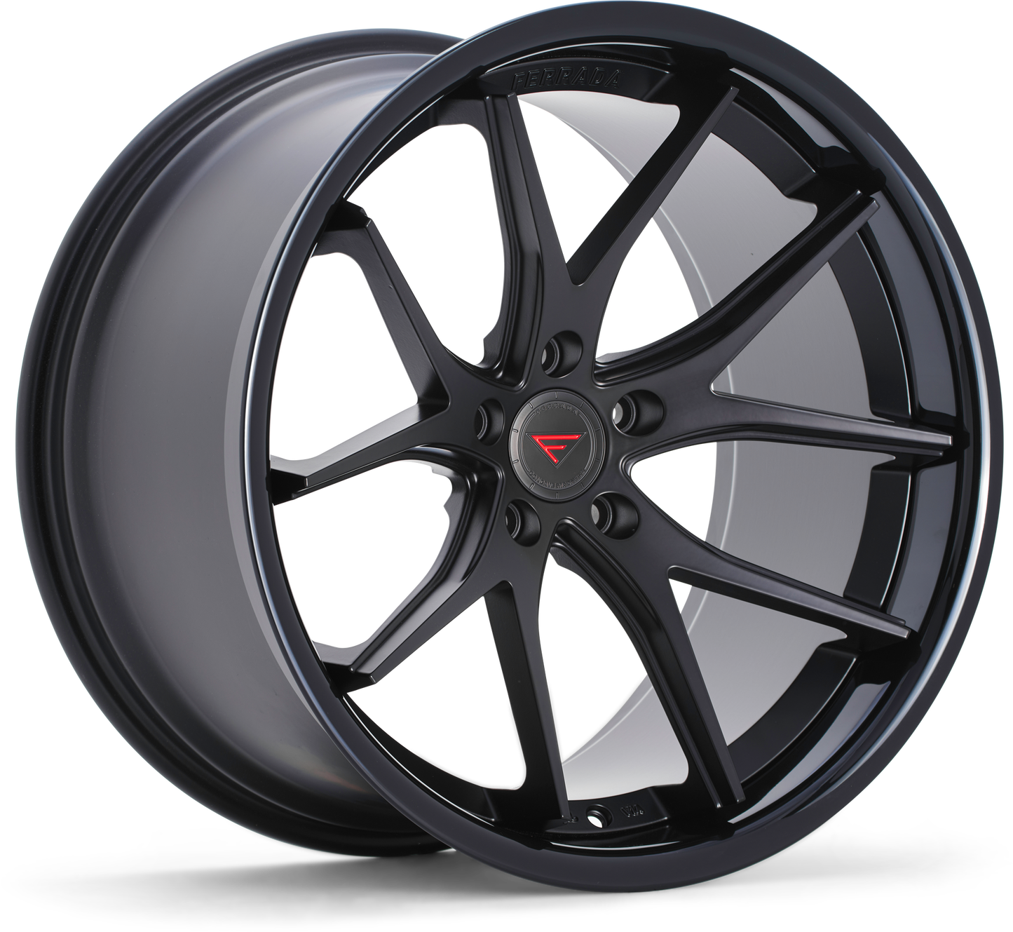 Ferrada Wheels FR2  Matte Black With Gloss Black Lip