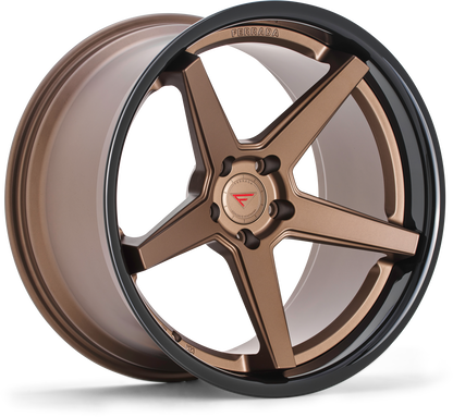 Ferrada Wheels FR3  Matte Bronze With Gloss Black Lip
