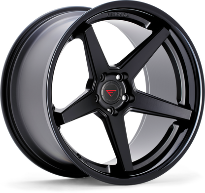 Ferrada Wheels FR3  Matte Black With Gloss Black Lip