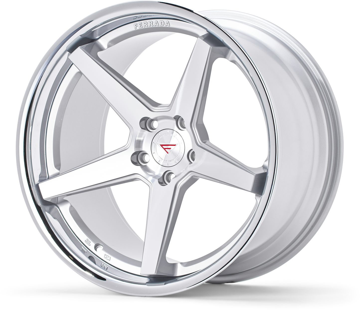 Ferrada Wheels FR3  Machine Silver With Chrome Lip