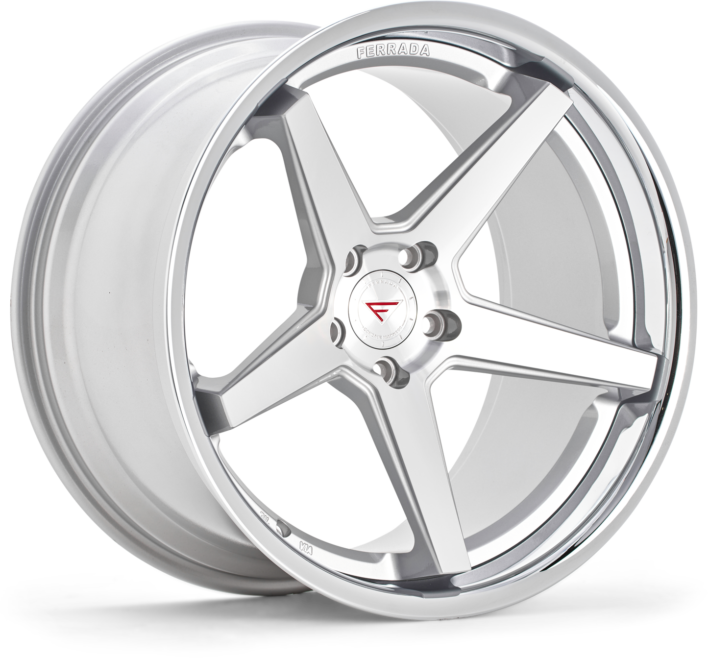 Ferrada Wheels FR3  Machine Silver With Chrome Lip