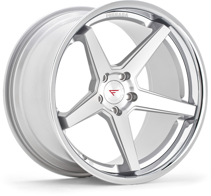 Ferrada Wheels FR3  Machine Silver With Chrome Lip