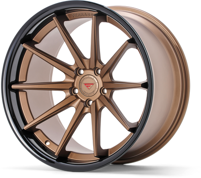 Ferrada Wheels FR4  Matte Bronze With Gloss Black Lip