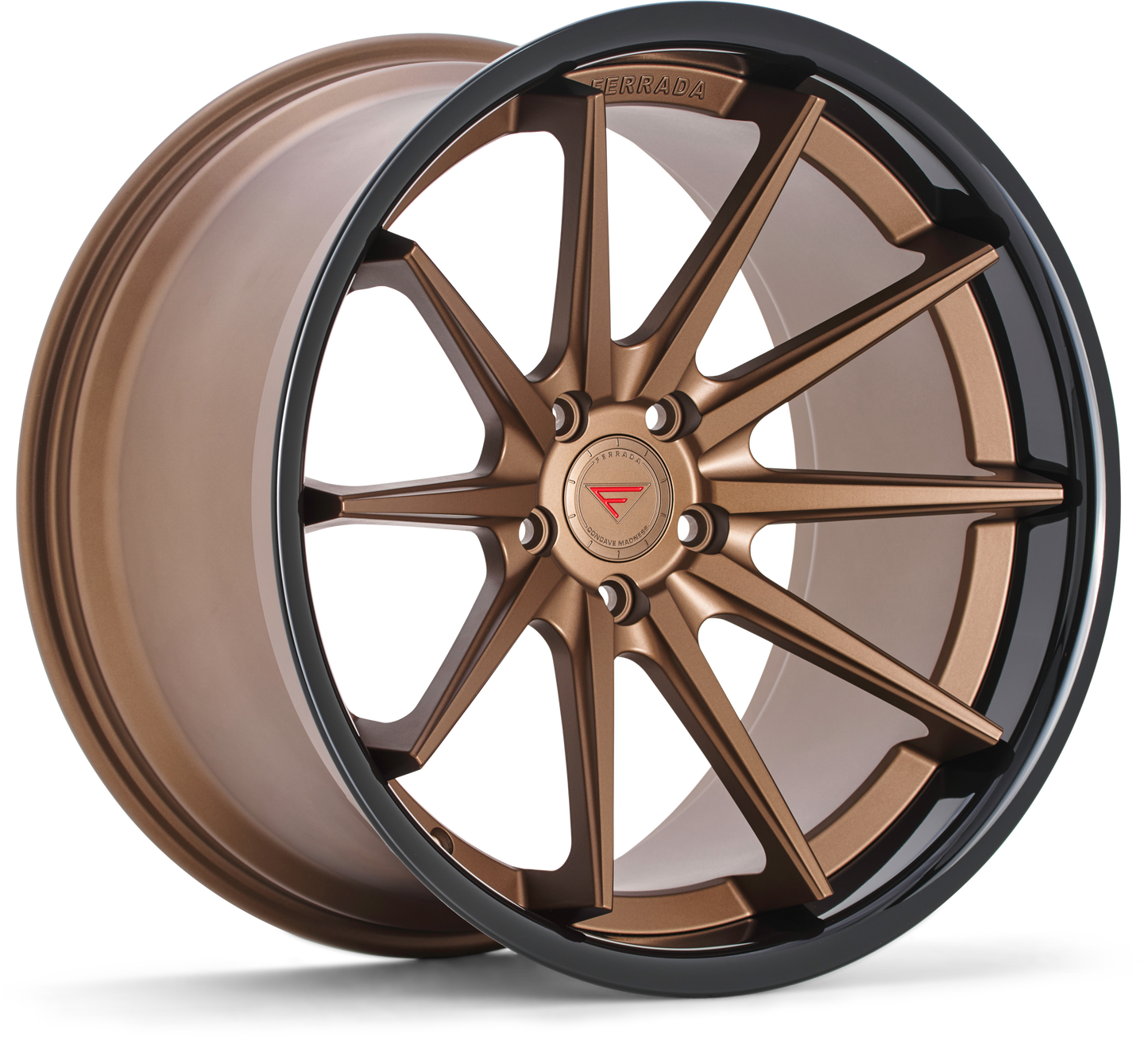 Ferrada Wheels FR4  Matte Bronze With Gloss Black Lip